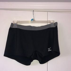 Black Mizuno Volleyball Shorts